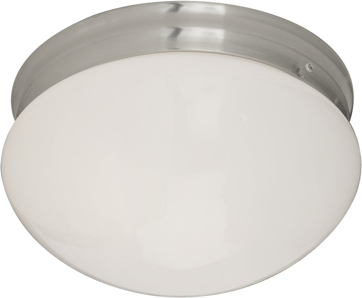 Essentials Flush Mount White / Satin Nickel (WTSN)