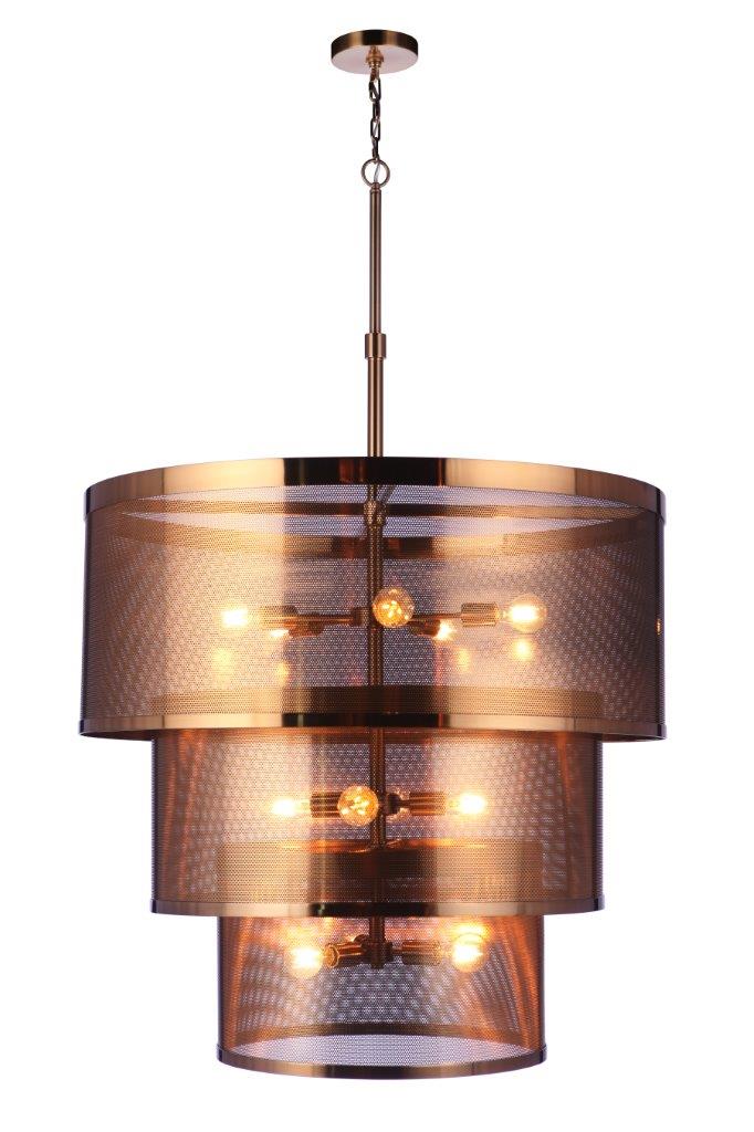 Mesh Pendant in Satin Brass by Craftmade
