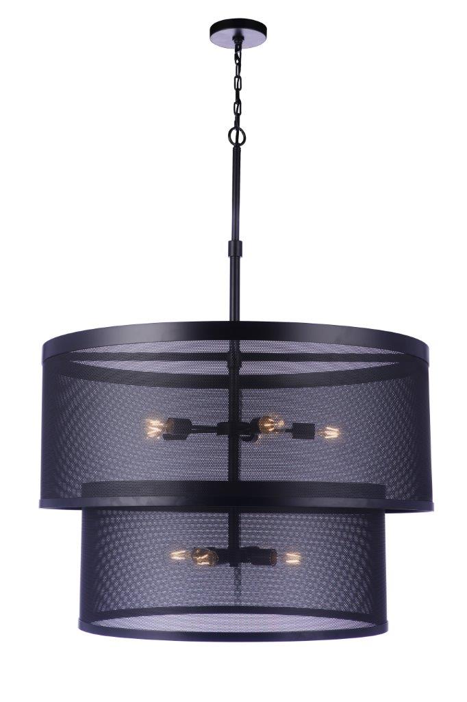 Mesh Pendant in Flat Black by Craftmade