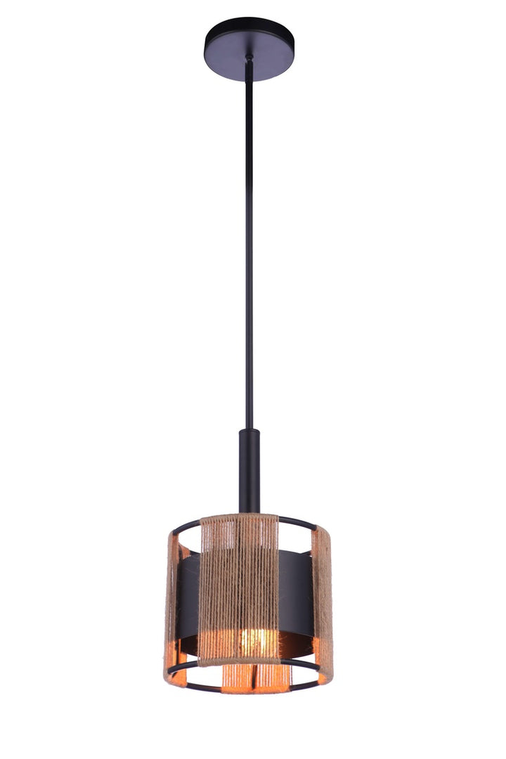 Kensey Pendant in Flat Black by Craftmade
