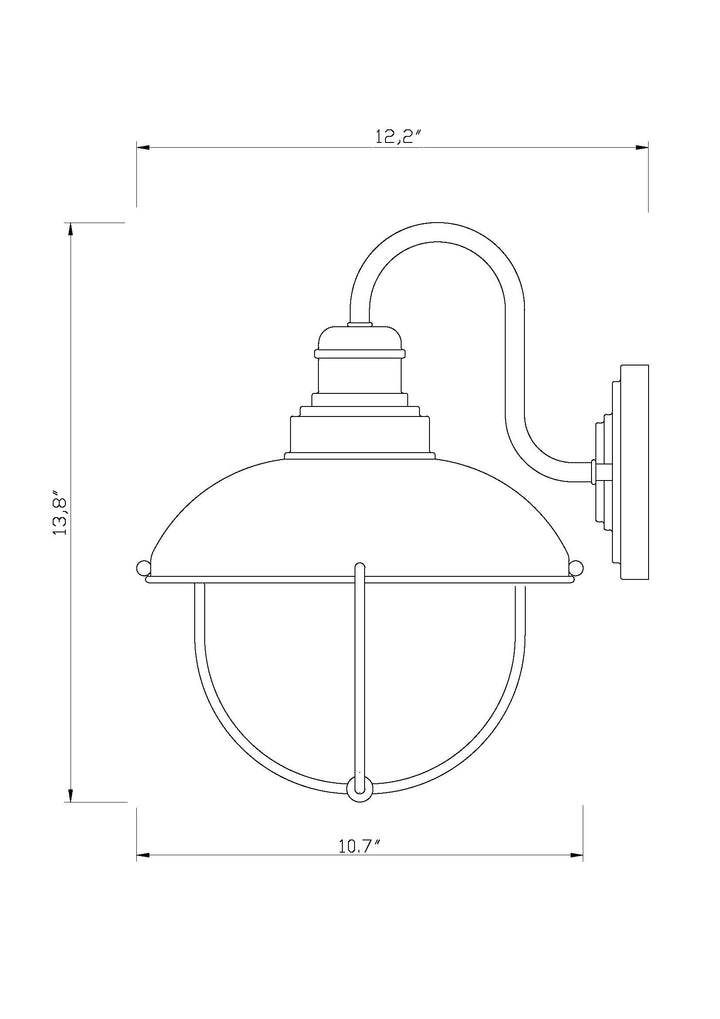 Ansel - 1 Light Outdoor Wall Light