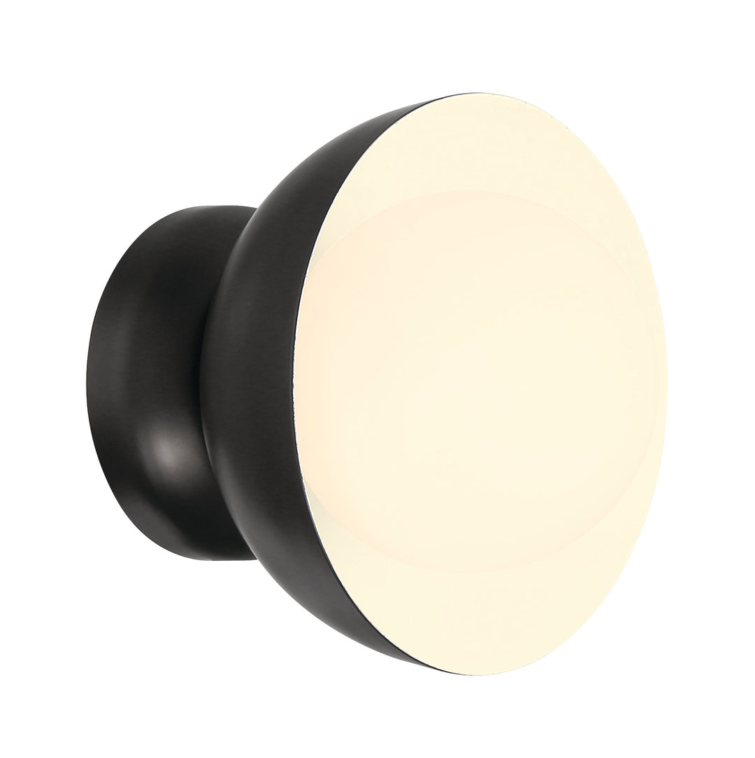 Ventura Dome Wall Sconce in Flat Black by Craftmade