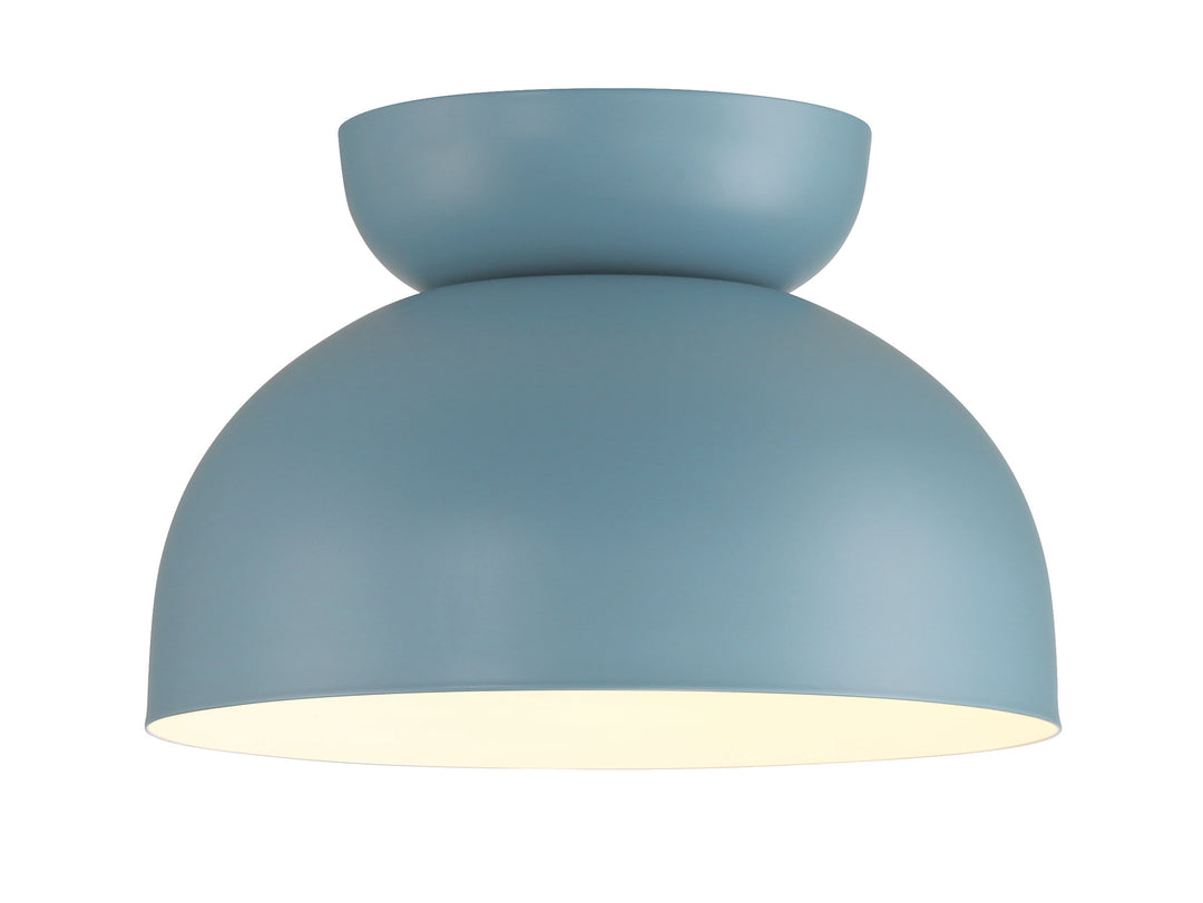 Ventura Dome Flush Mount in Dusty Blue by Craftmade