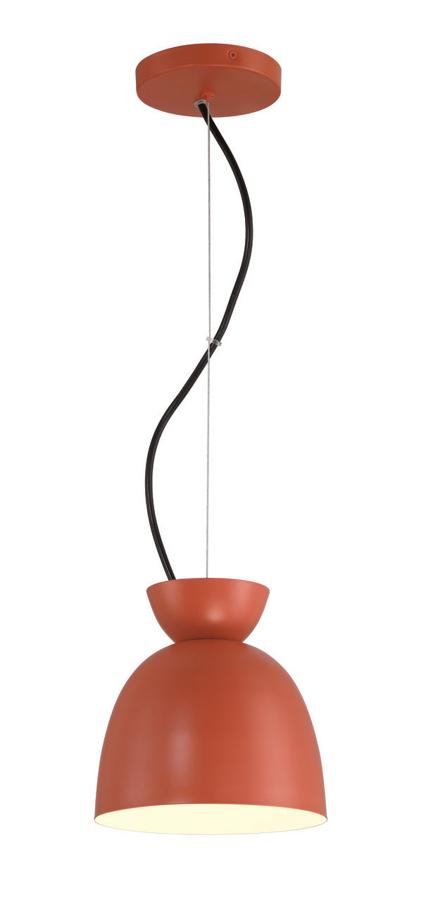 Ventura Dome Pendant in Baked Clay by Craftmade