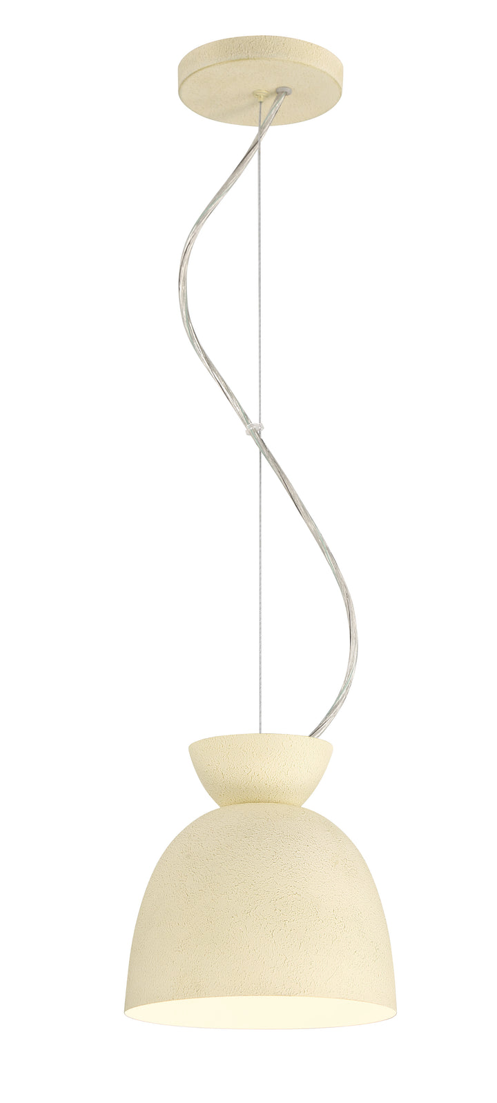 Ventura Dome Pendant in Cottage White by Craftmade