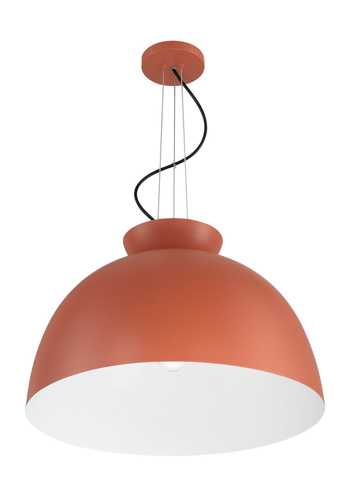 Ventura Dome Pendant in Baked Clay by Craftmade