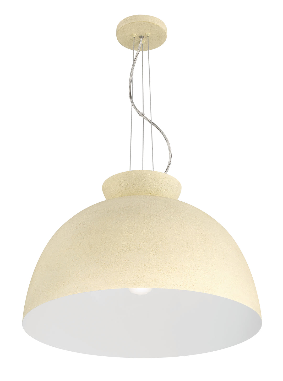 Ventura Dome Pendant in Cottage White by Craftmade
