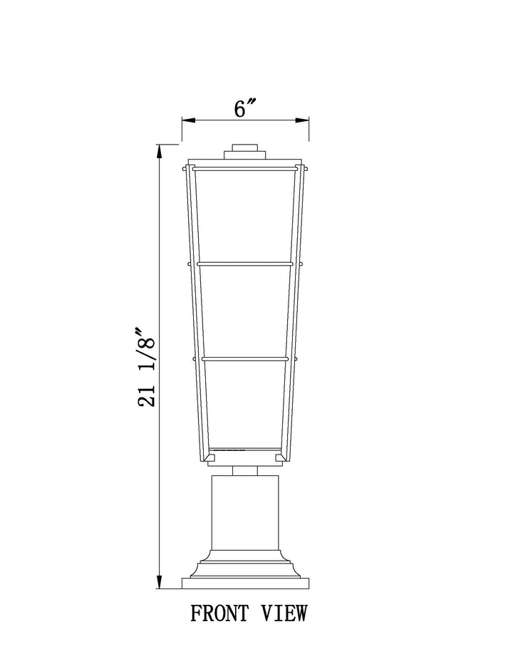 Helix - 1 Light Outdoor Pier Mount Light