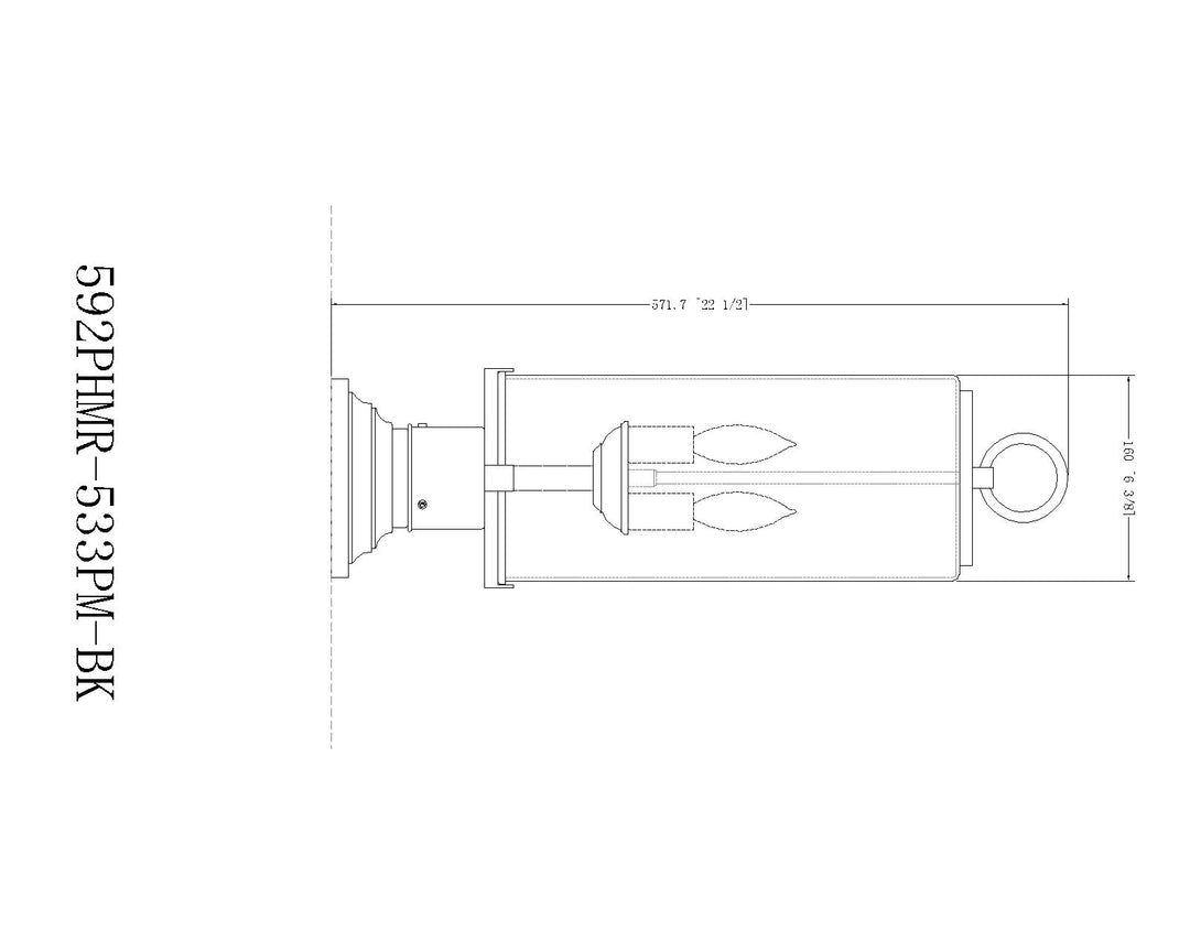 Sana - 2 Light Outdoor Pier Mount Light