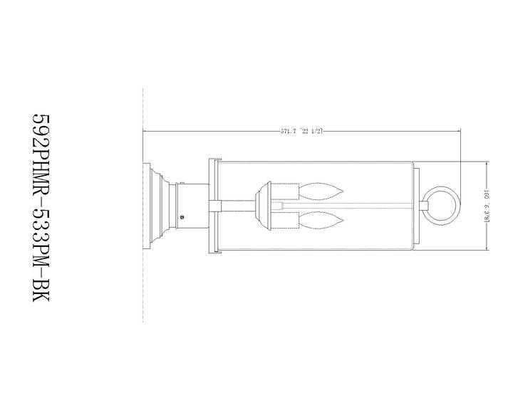 Sana - 2 Light Outdoor Pier Mount Light