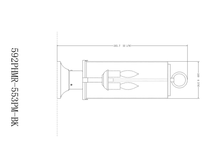 Sana - 2 Light Outdoor Pier Mount Light (592PHMR-553PM)