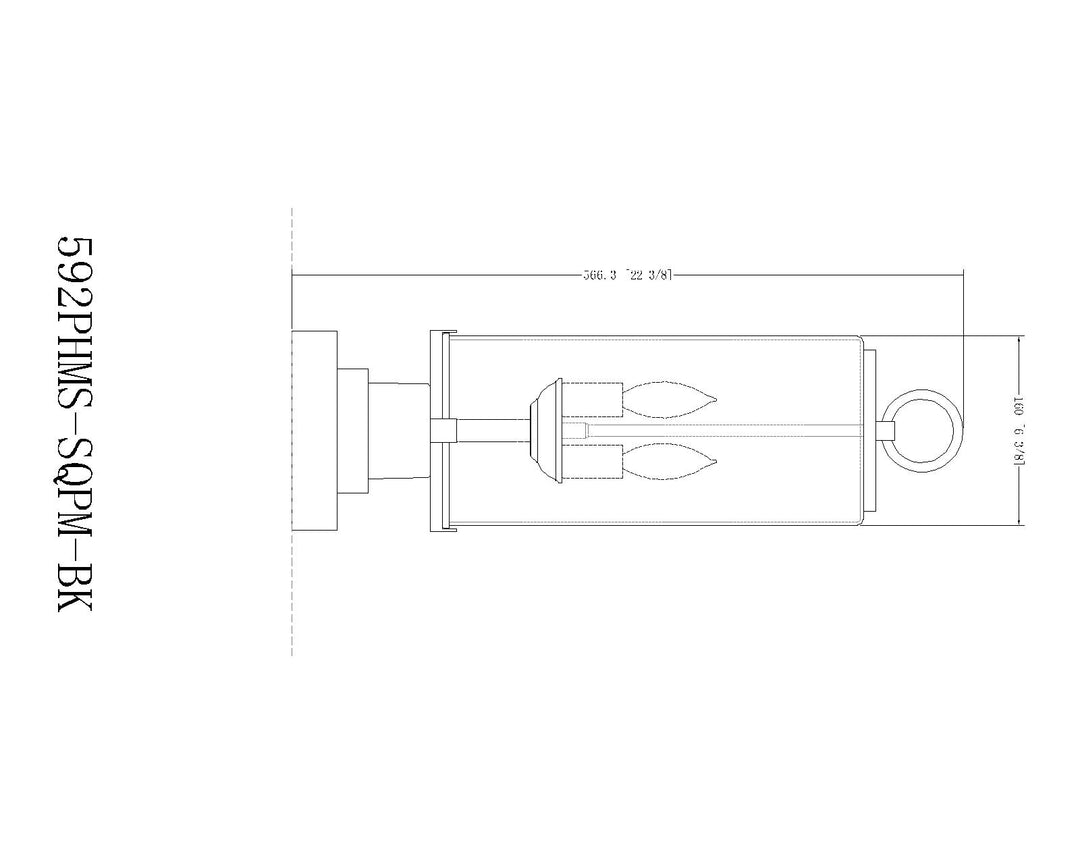 Sana - 2 Light Outdoor Pier Mount Light (592PHMS-SQPM)