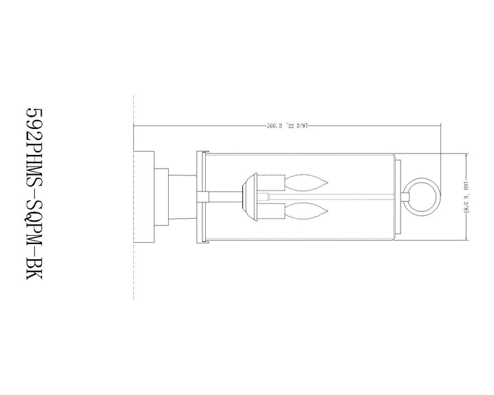 Sana - 2 Light Outdoor Pier Mount Light (592PHMS-SQPM)