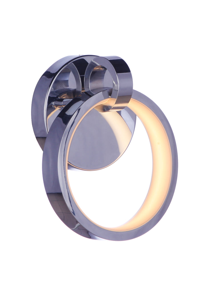 Context Ring LED Wall Sconce in Chrome by Craftmade