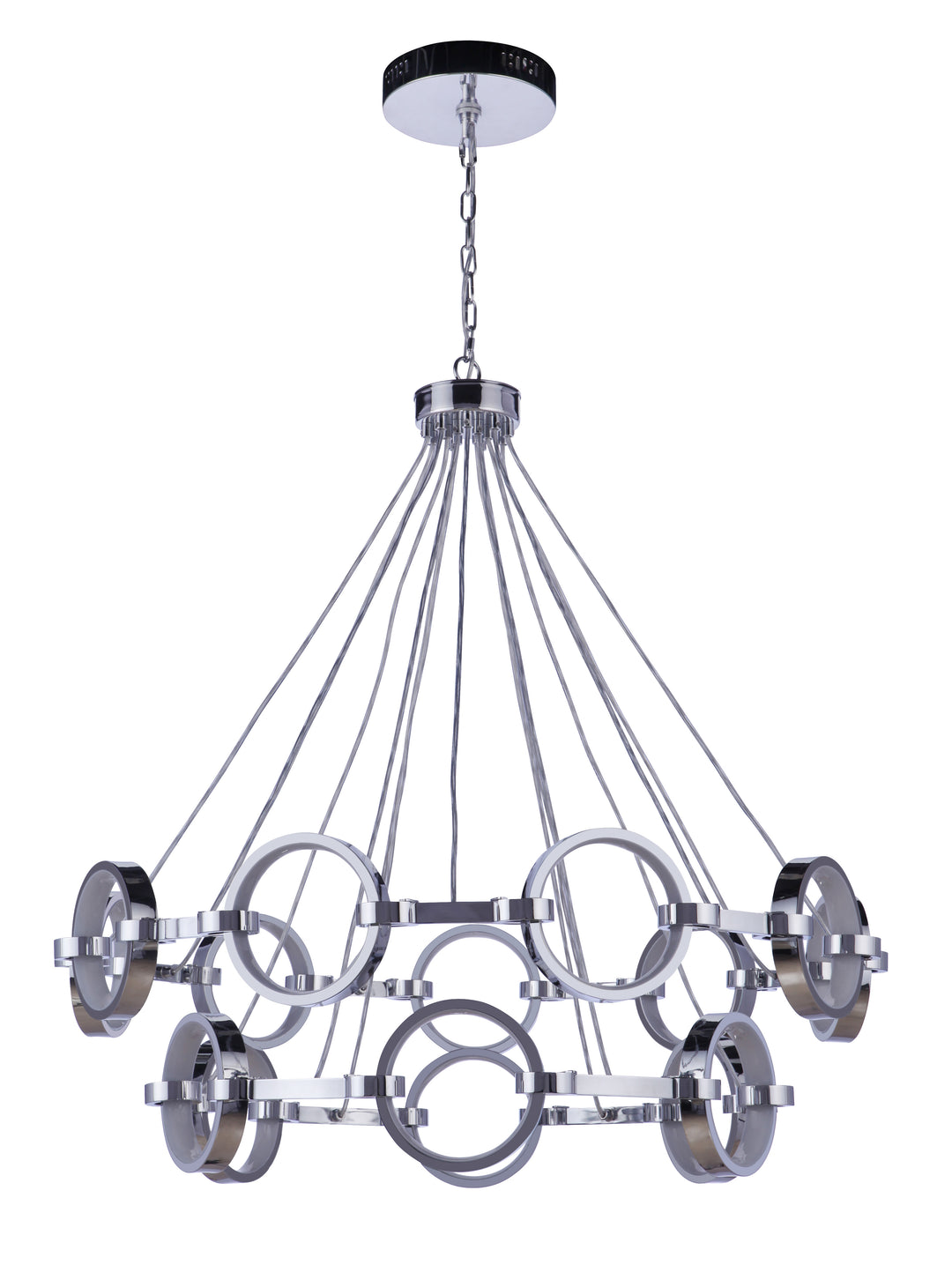 Context Ring Tier LED Chandelier by Craftmade - view 3