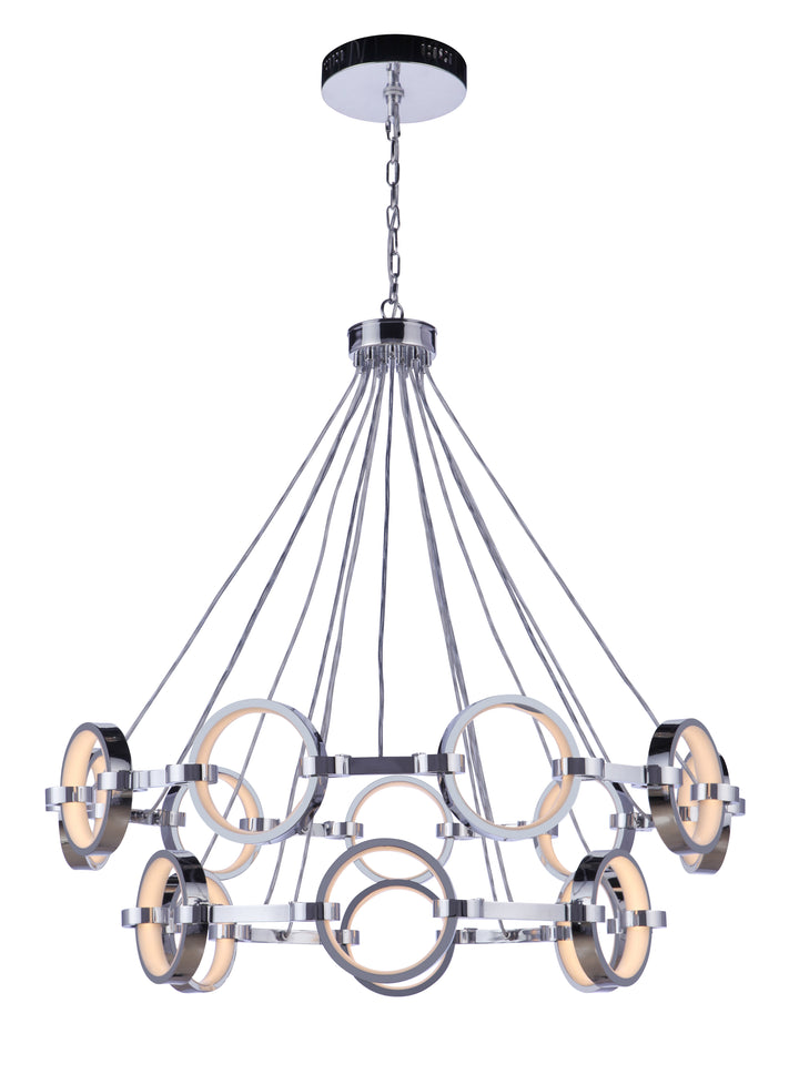 Context Ring Tier LED Chandelier by Craftmade - view 4