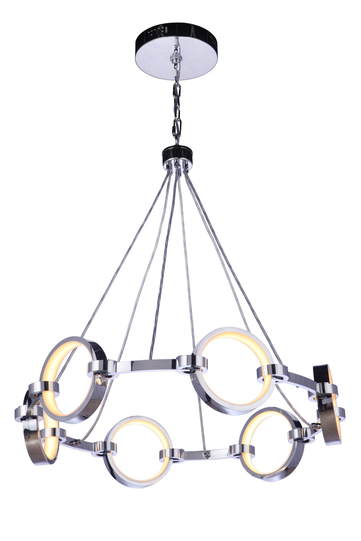Context Ring LED Chandelier in Chrome by Craftmade