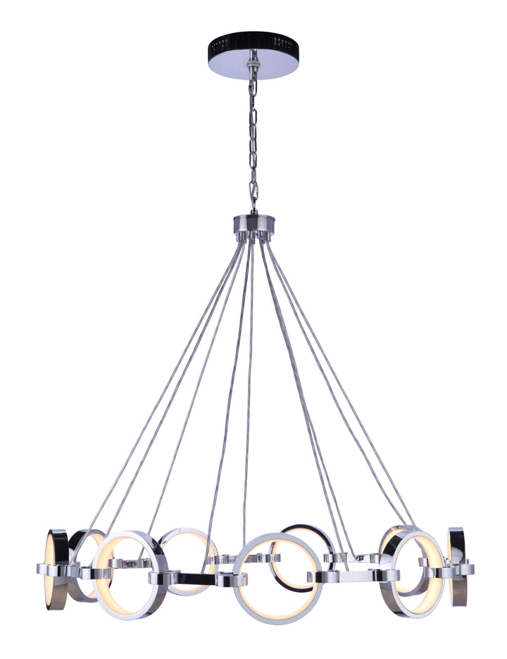 Context Ring LED Chandelier in Chrome by Craftmade