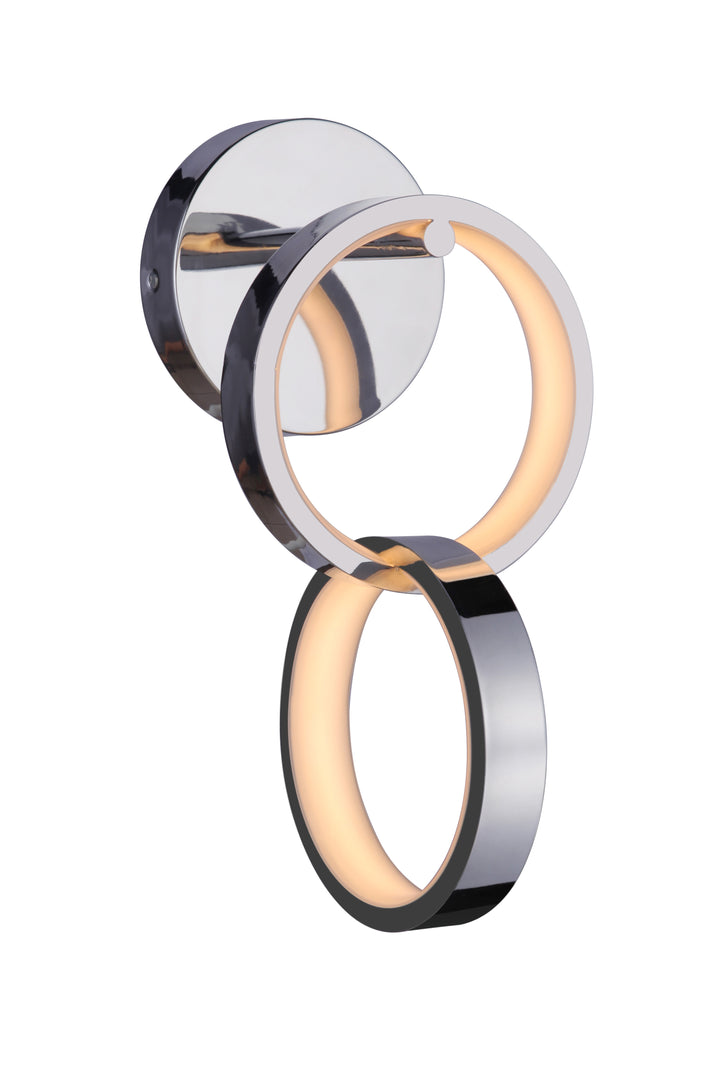 Context Ring LED Wall Sconce in Chrome by Craftmade