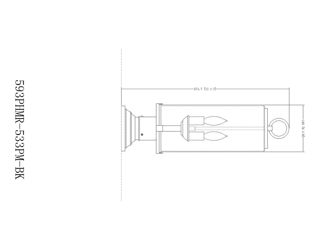 Sana - 2 Light Outdoor Pier Mount Light (593PHMR-533PM)