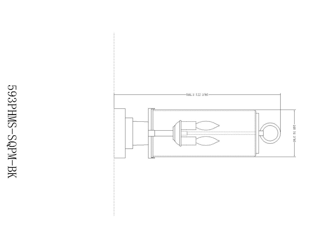Sana - 2 Light Outdoor Pier Mount Light (593PHMS-SQPM)