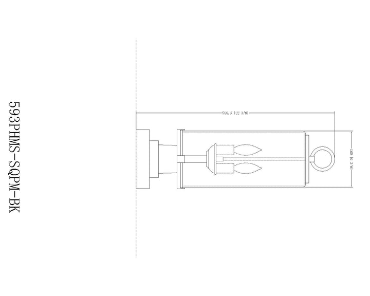 Sana - 2 Light Outdoor Pier Mount Light (593PHMS-SQPM)