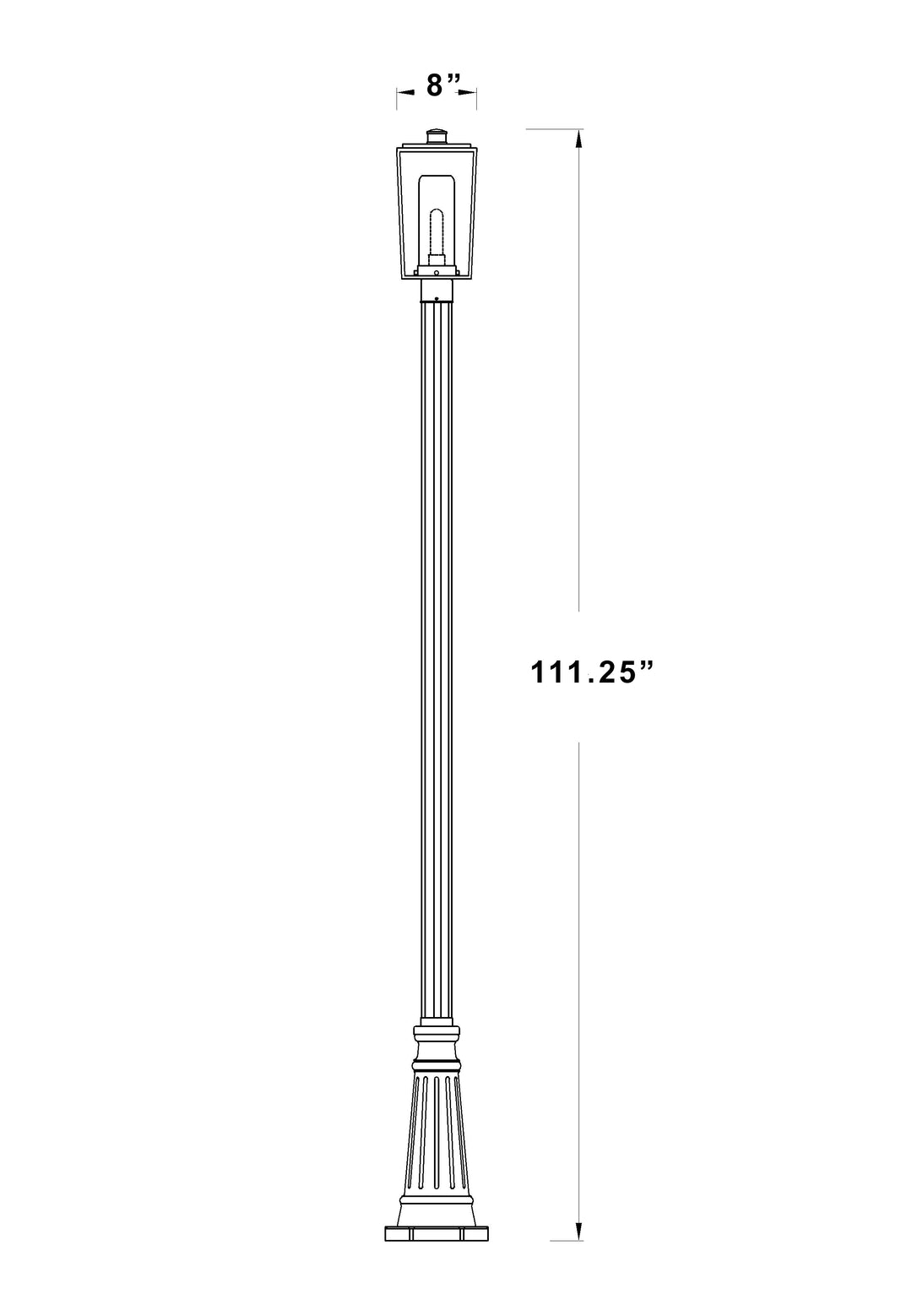 Sheridan - 1 Light Outdoor Post Light (594PHMR-519P)