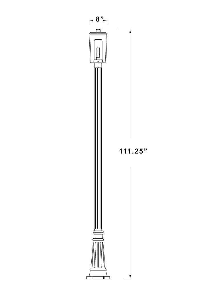 Sheridan - 1 Light Outdoor Post Light (594PHMR-519P)