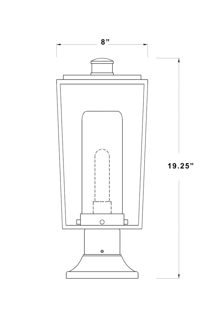 Sheridan - 1 Light Outdoor Pier Mount Light (594PHMR-553PM)