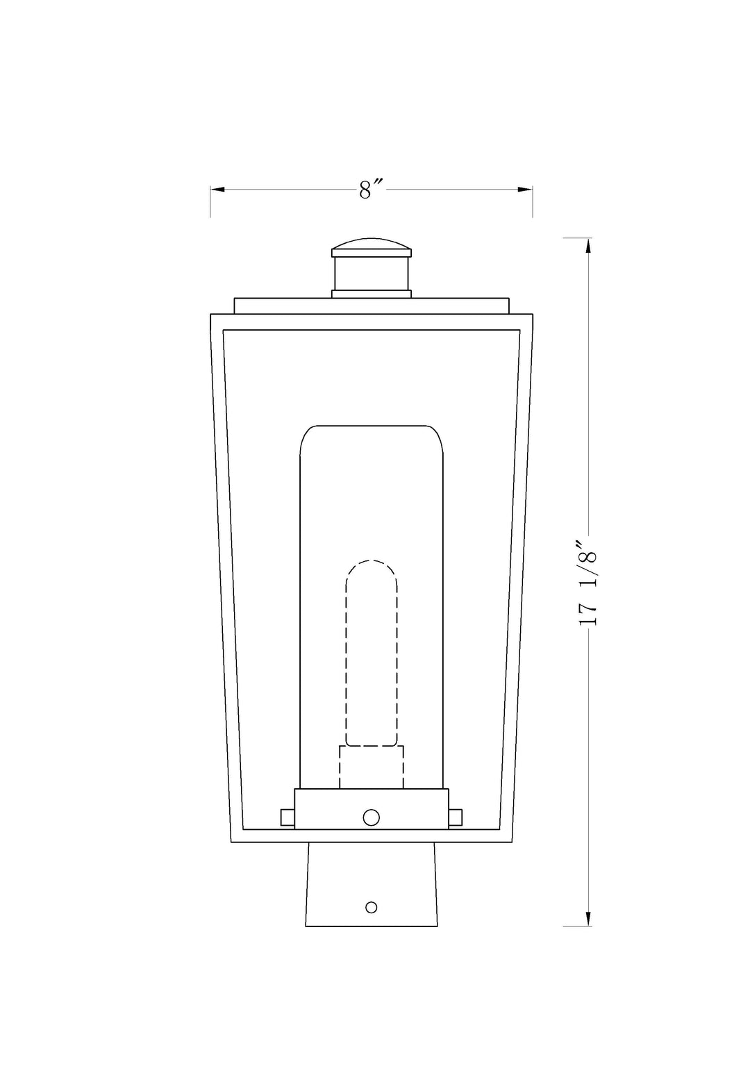 Sheridan - 1 Light Outdoor Post Light