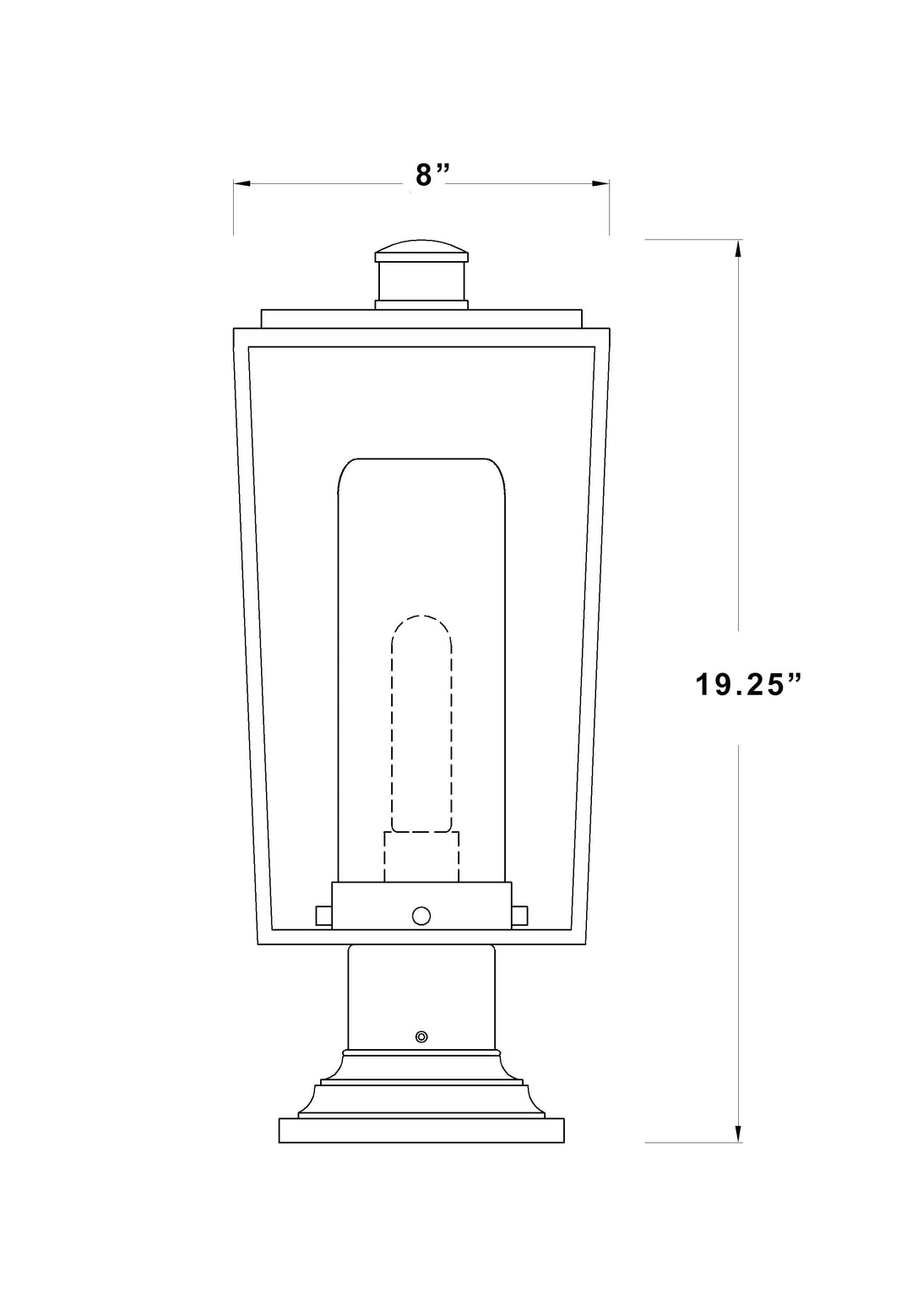 Sheridan - 1 Light Outdoor Pier Mount Light (595PHMR-533PM)