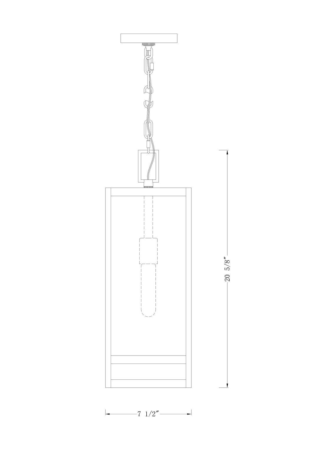 Nuri - 1 Light Outdoor Pendant