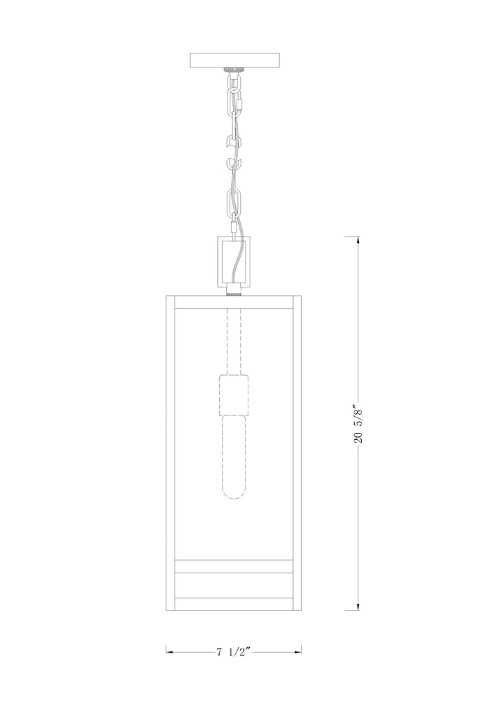 Nuri - 1 Light Outdoor Pendant