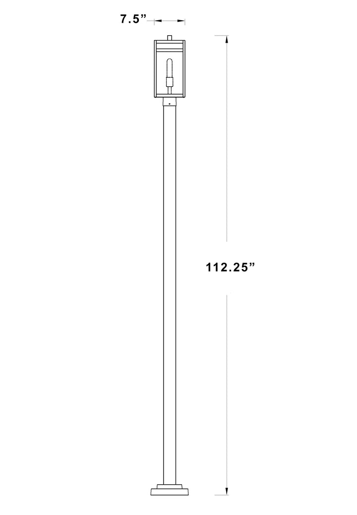 Nuri - 1 Light Outdoor Post Light (596PHMS-536P)