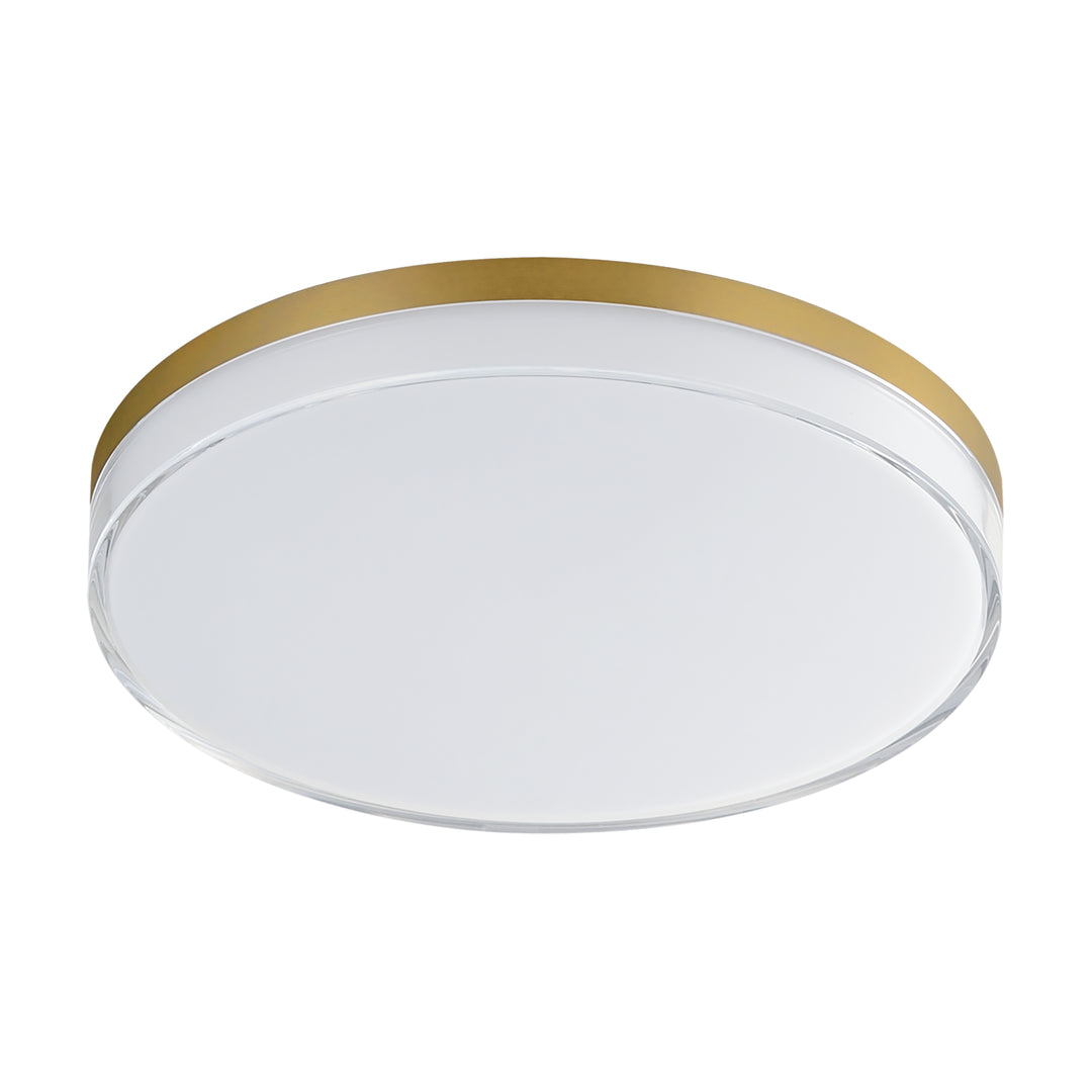 Edge LED Flush Mount Natural Aged Brass