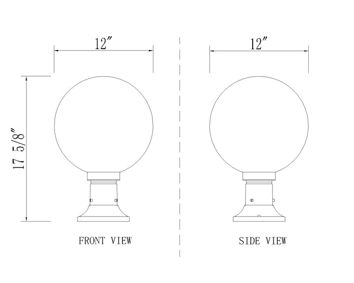 Laurent - 1 Light Outdoor Pier Mount Light (597PHB-553PM)