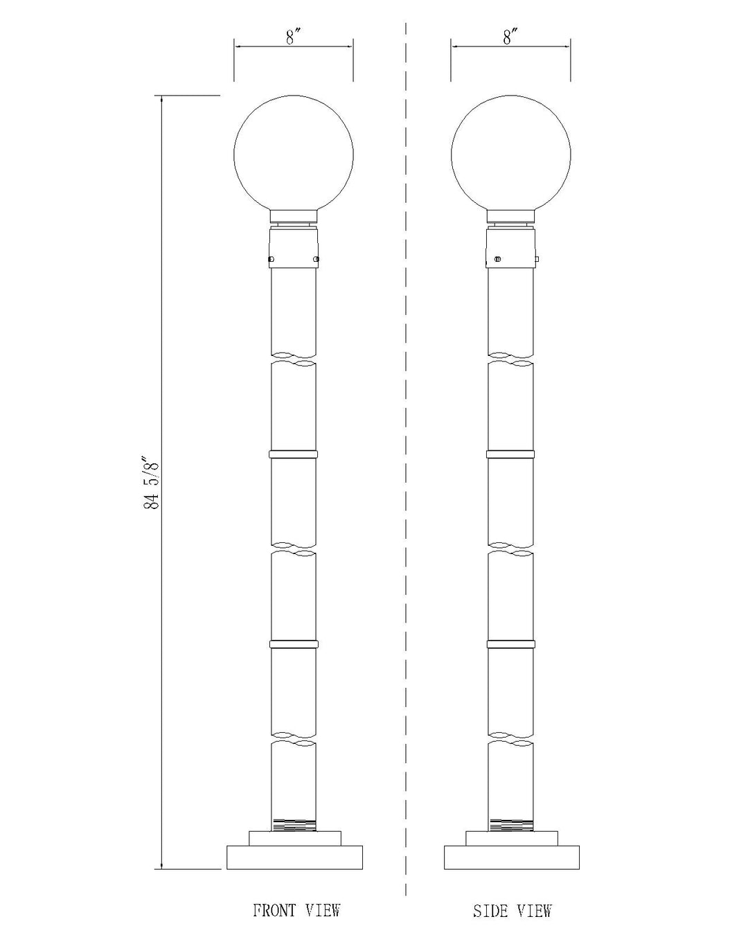 Laurent - Outdoor Post Light (597PHM-567P)