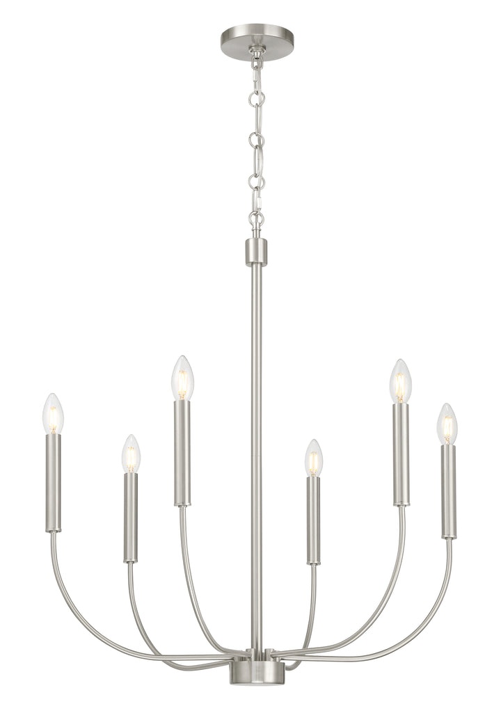 Traci Chandelier in Brushed Polished Nickel by Craftmade