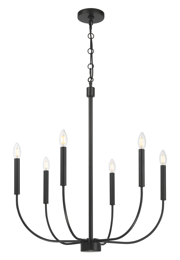 Traci Chandelier in Flat Black by Craftmade