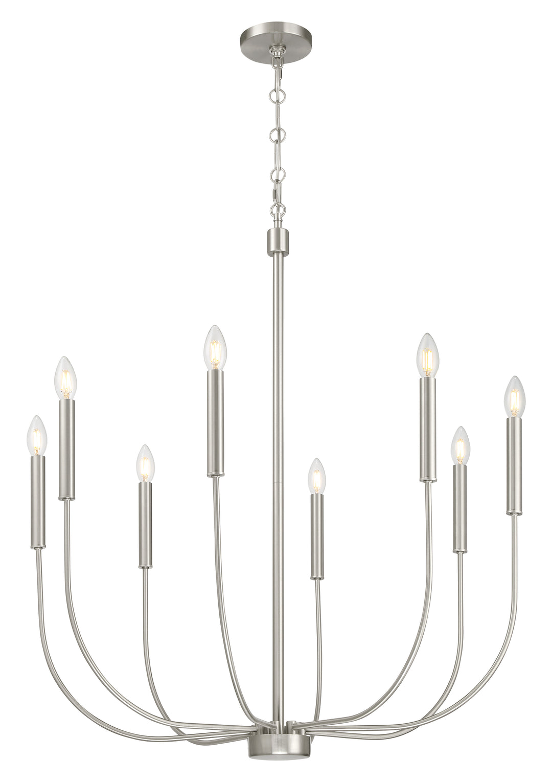 Traci Chandelier in Brushed Polished Nickel by Craftmade