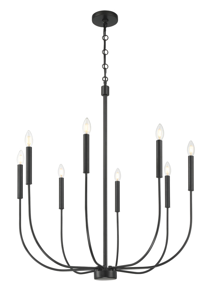 Traci Chandelier in Flat Black by Craftmade