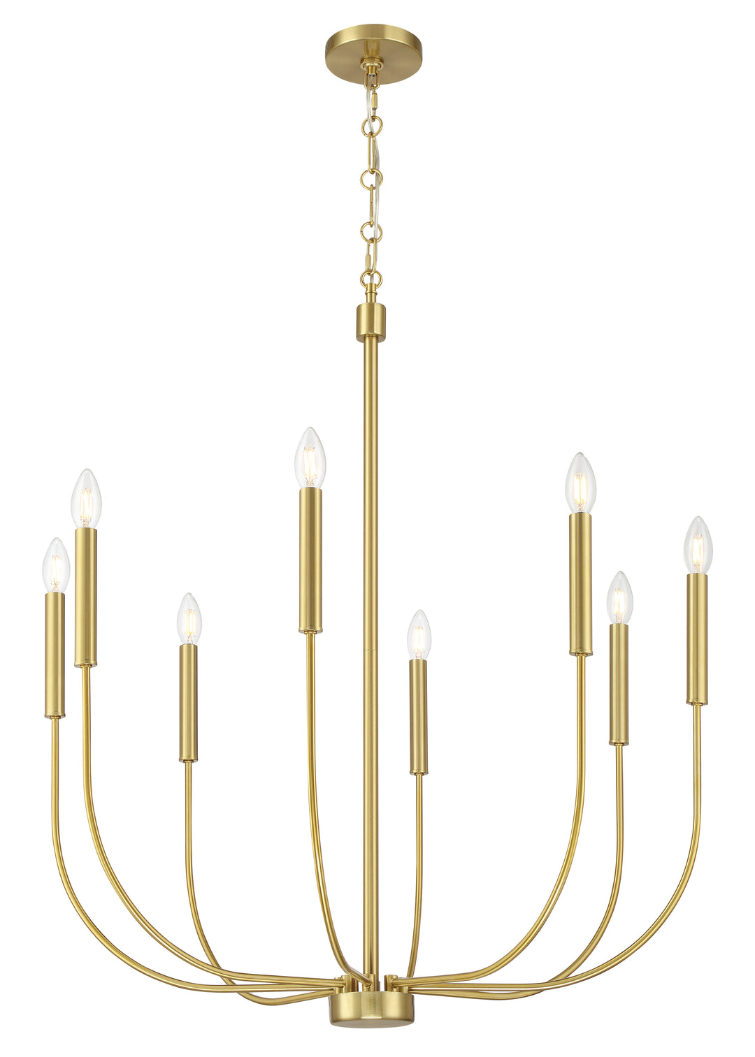 Traci Chandelier in Satin Brass by Craftmade