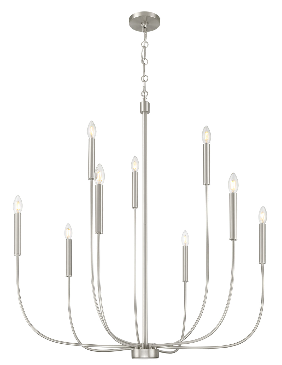 Traci Chandelier in Brushed Polished Nickel by Craftmade