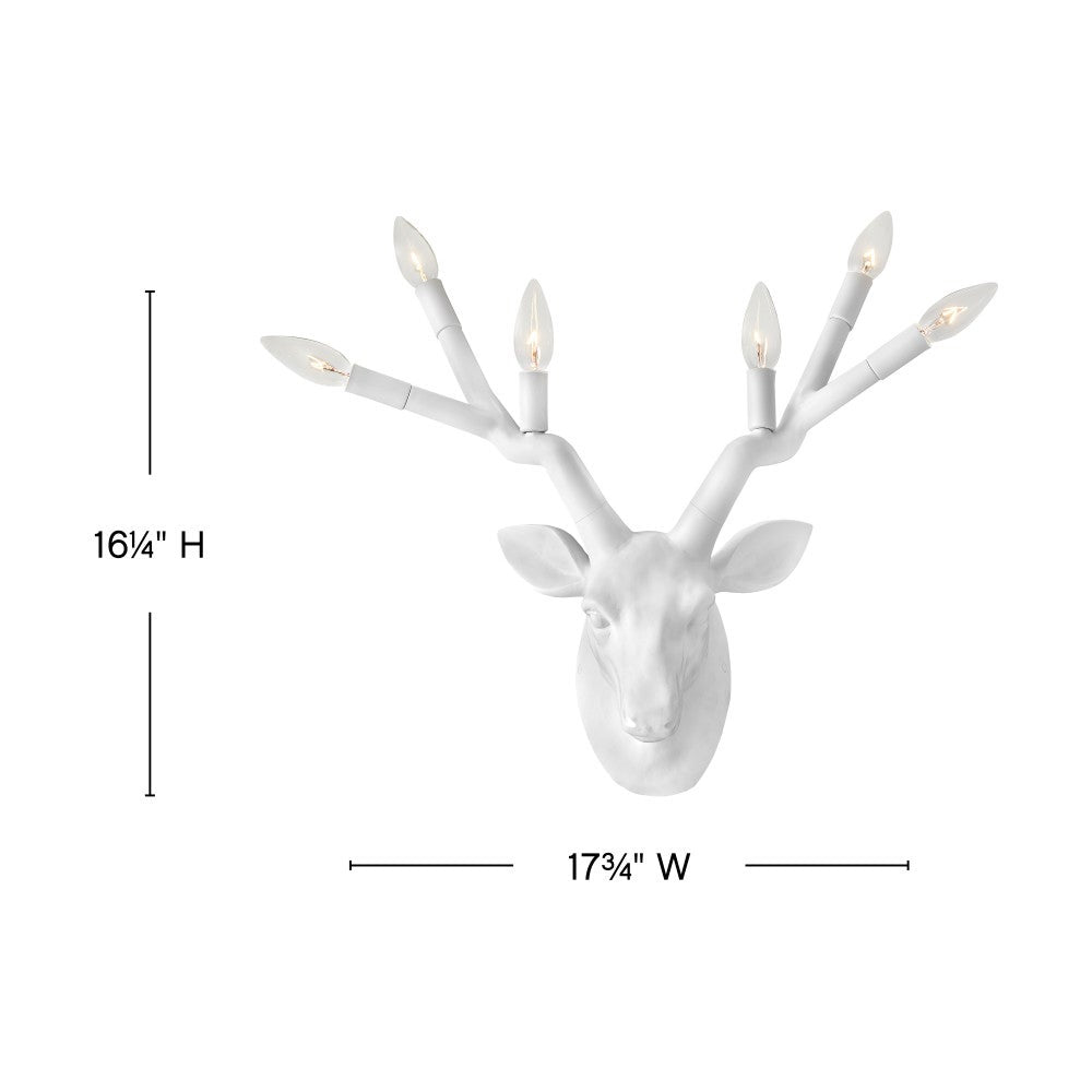 Stag Large Six Light Sconce