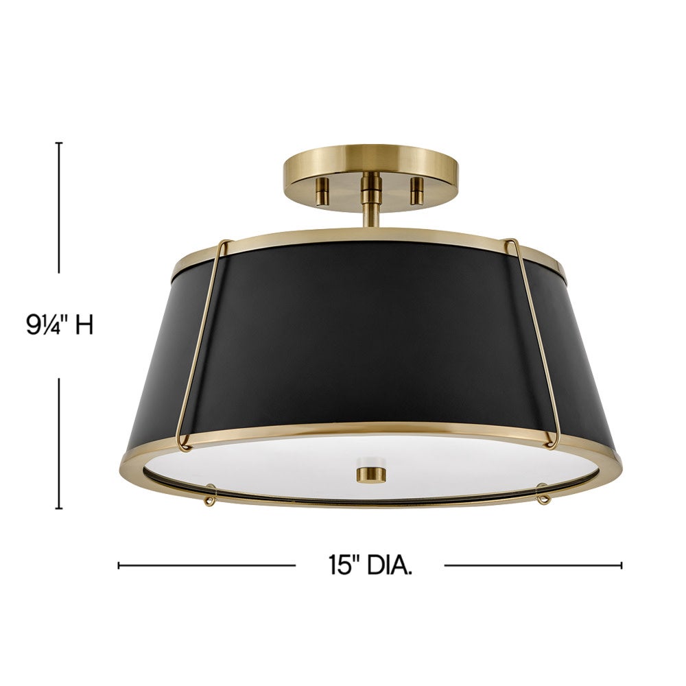 Clarke Medium Semi-Flush Mount