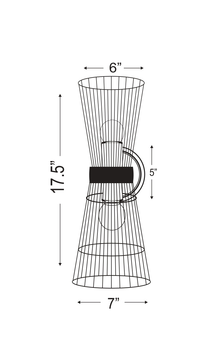Alito - 2 Light Wall Sconce