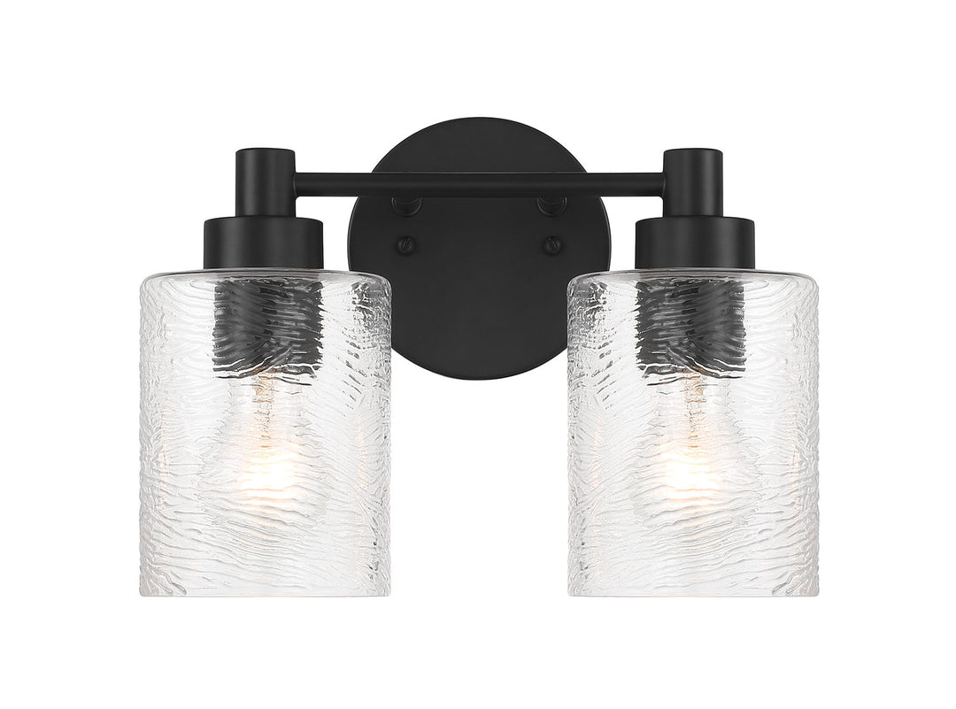 Lyndsey Vanity Light in Flat Black by Craftmade