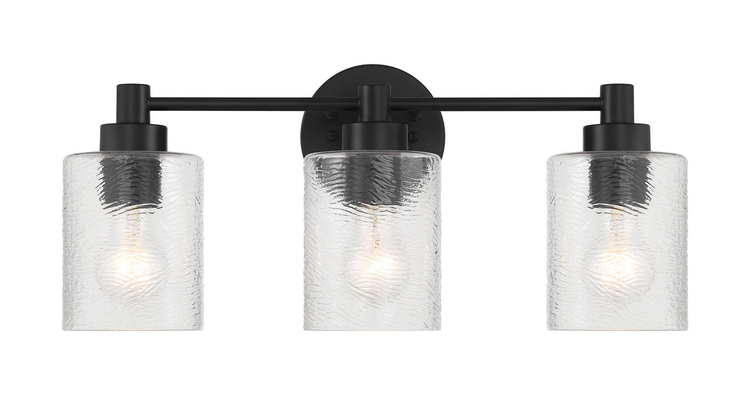 Lyndsey Vanity Light in Flat Black by Craftmade