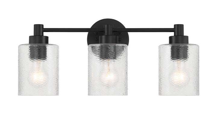 Lyndsey Vanity Light in Flat Black by Craftmade