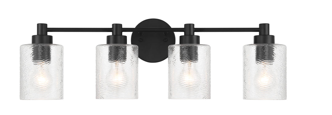 Lyndsey Vanity Light in Flat Black by Craftmade